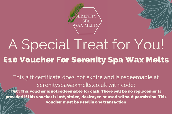 Serenity Spa Wax Melts Gift Card